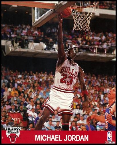 1989-90 Hoops Action 73 Michael Jordan